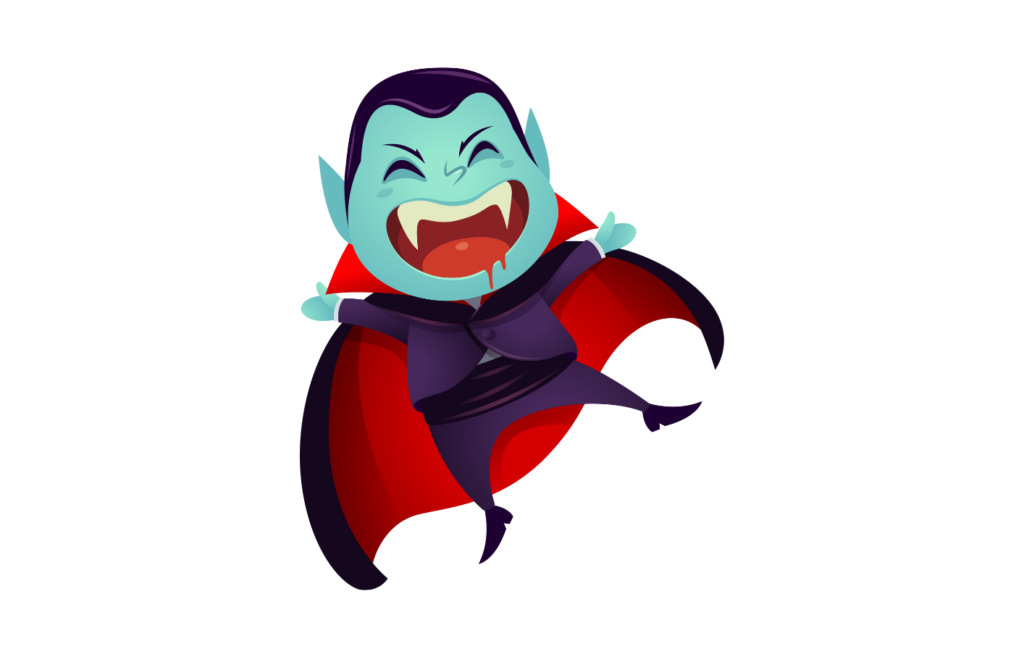 Illustration représentant un vampire comme dracula