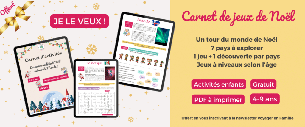 carnet de jeux enfants spécial Noël