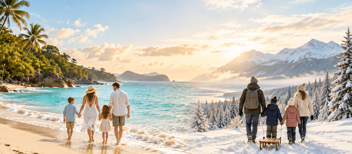 Ou partir en février en famille